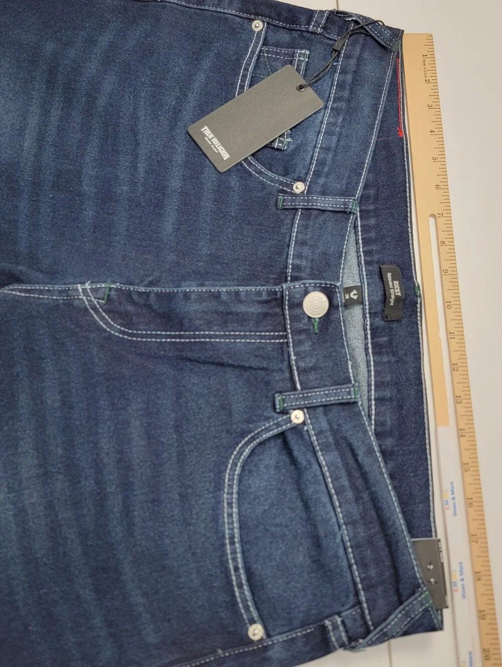 Ricky SN Straight Wintergreen True Religion Waist 36X34 Men's Jeans 700866 New